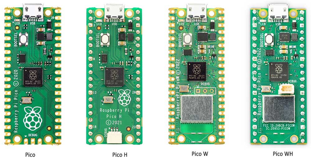 Raspberry Pi Pico Models