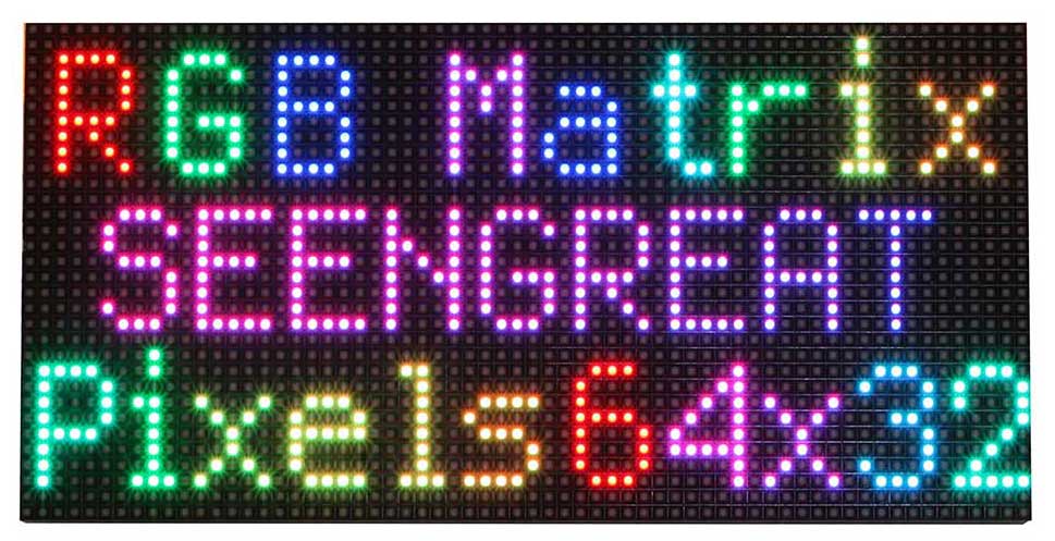 Dot matrix LED display panels