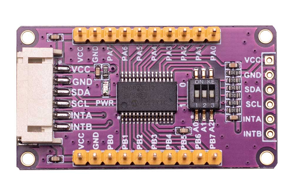 MCP23017 IO Expansion Board I2C Interface 16 I/O Pins Expands