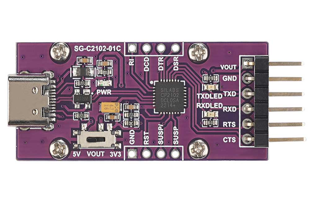 USB to UART Serial Port Bridge CP2102 Serial Converter