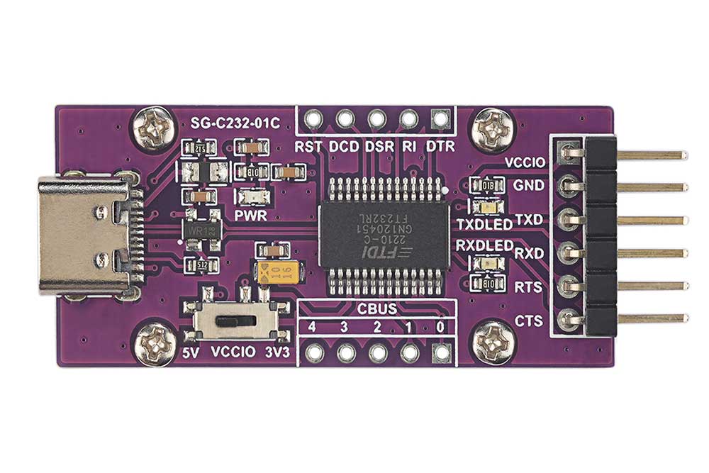 USB to UART Bridge Board FT232 Type-C Serial Converter