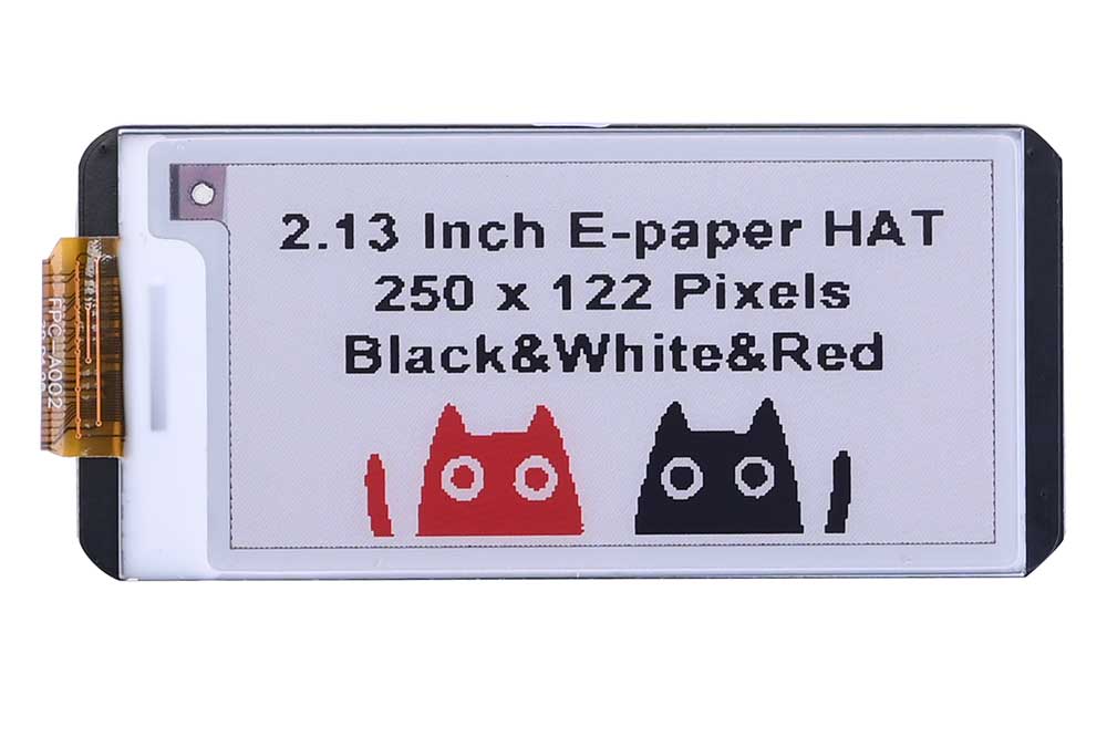 2.13inch E-Paper E-Ink Display Three Color Expansion HAT