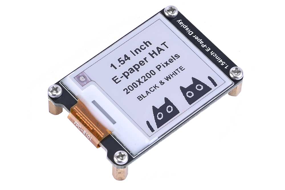 1.54inch E-Ink Display HAT for Raspberry Pi 200x200