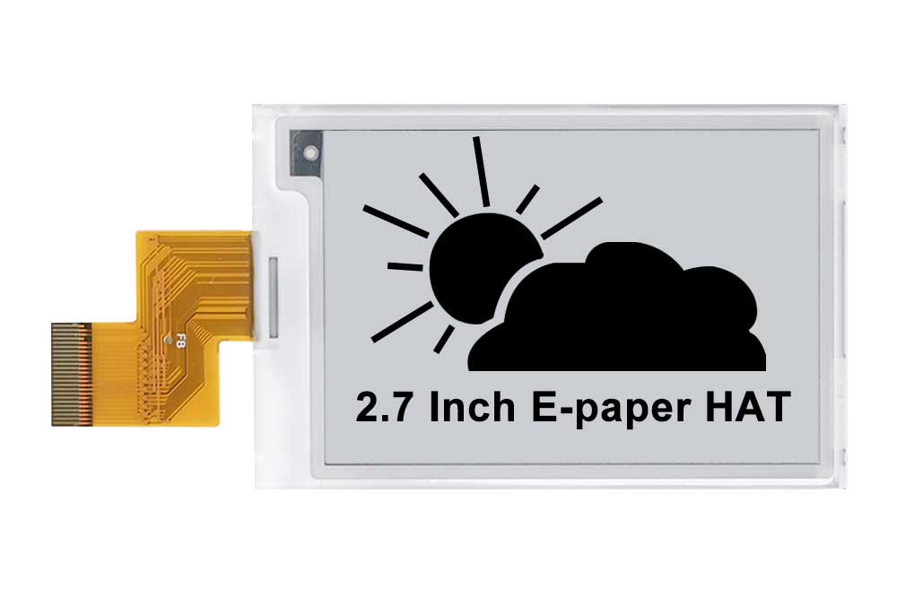 2.7inch E-paper Raw Display E-ink Screen Monochrome