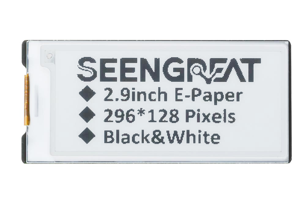 2.9inch E-ink Display Module HAT 296x128 SPI E-paper Screen