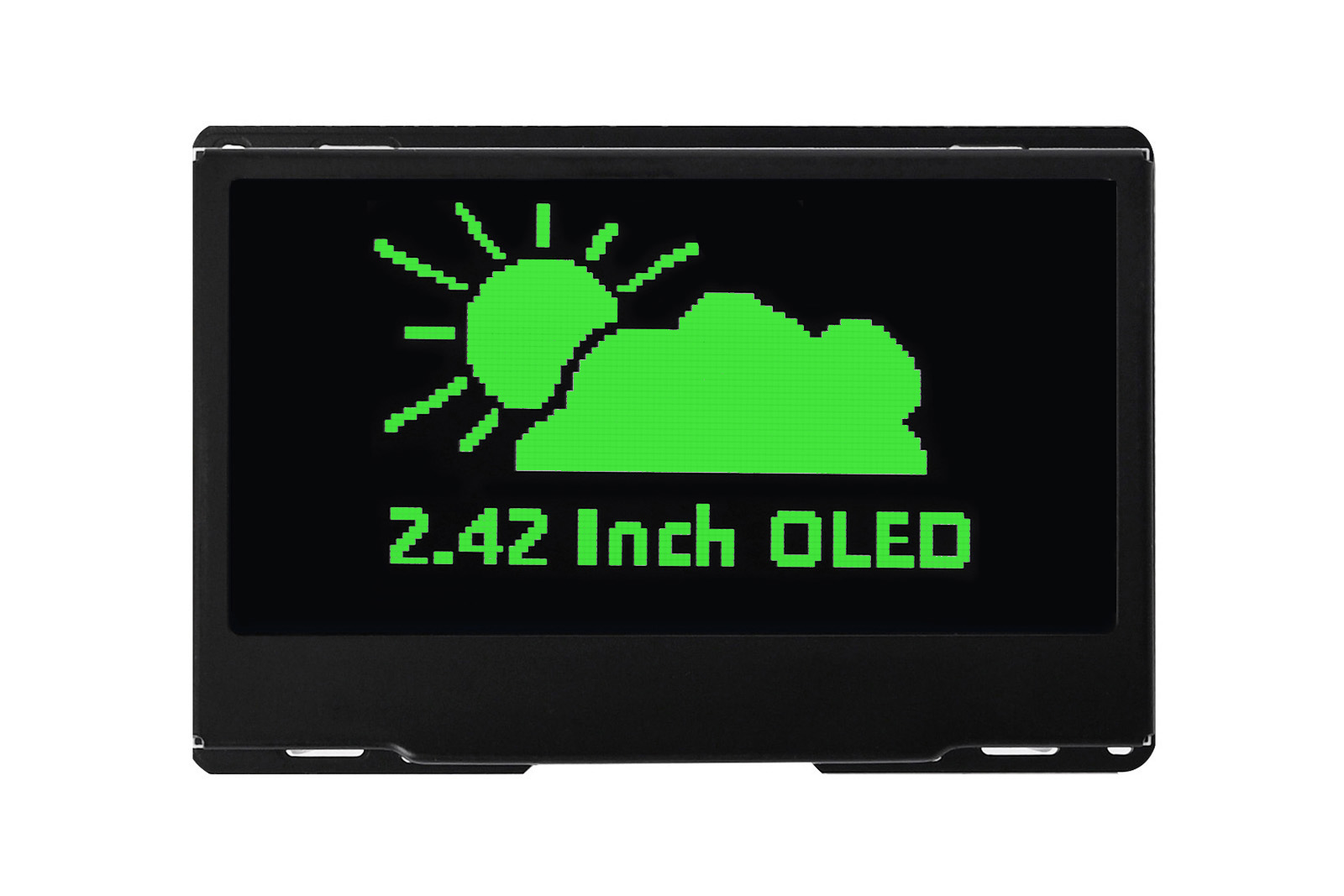 2.42inch OLED Display 128 x 64 Pixels Black and Green Supports SPI/ I2C Communication