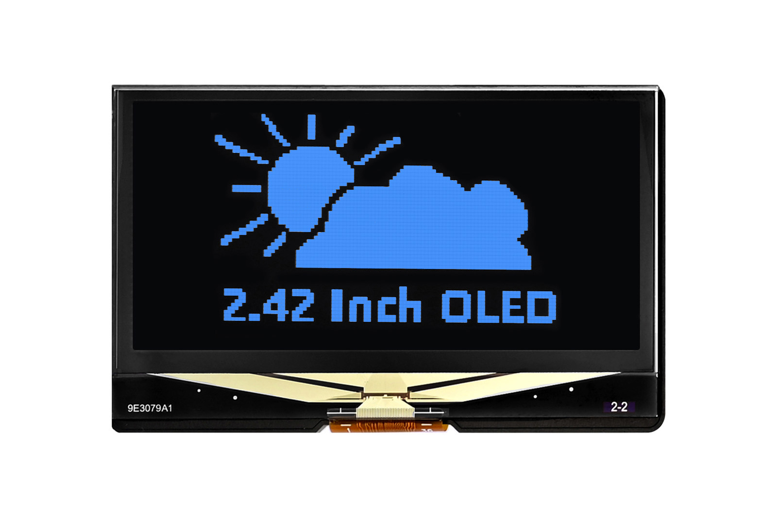 2.42inch OLED Display 128 x 64 Pixels Black and Blue Supports SPI/ I2C Communication