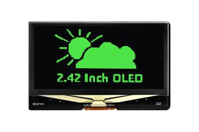 2.42inch OLED Display 128 x 64 Pixels Black and Green Supports SPI/ I2C Communication