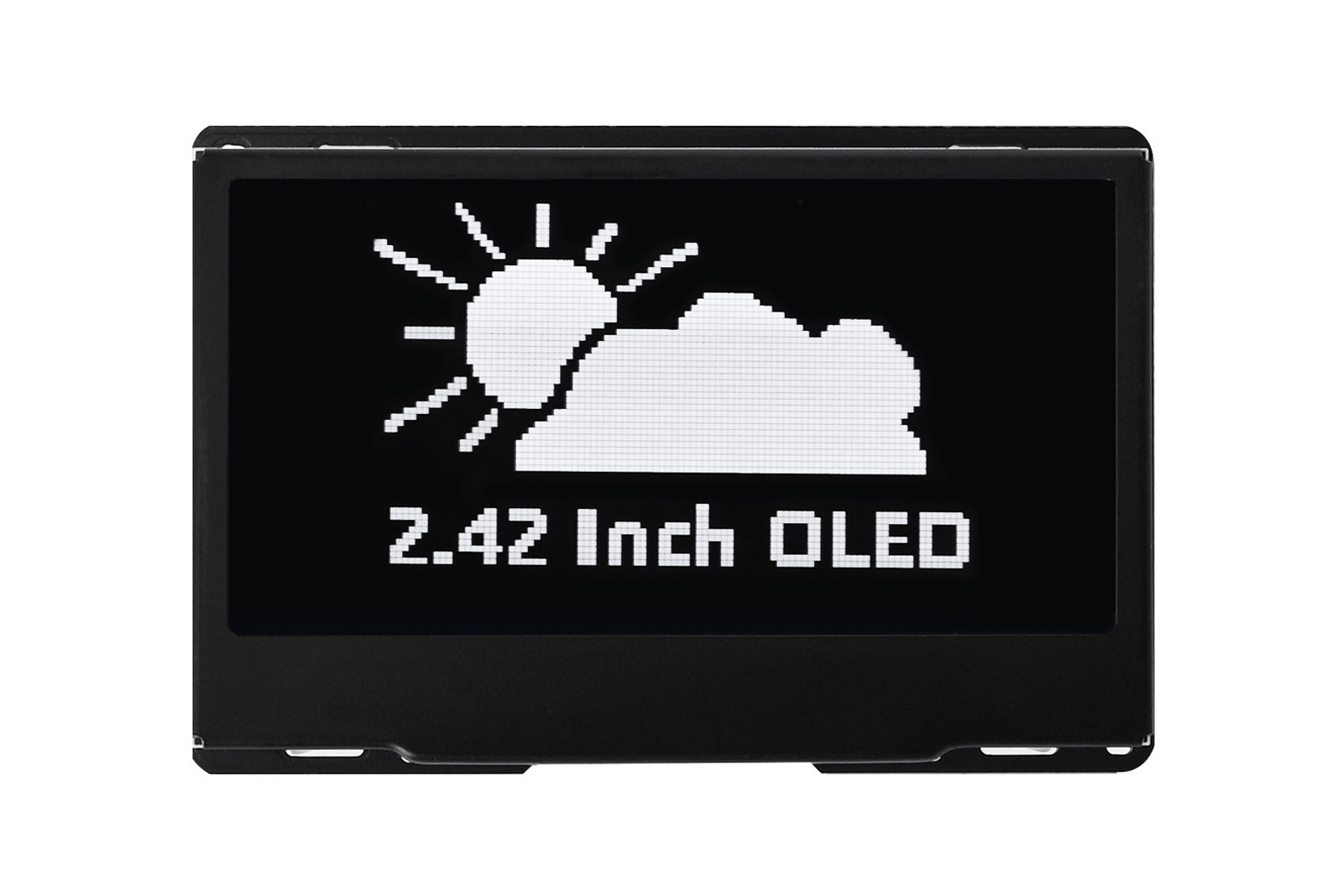 2.42 Inch OLED Display 128 x 64 Pixels Black and White Supports SPI/ I2C Communication