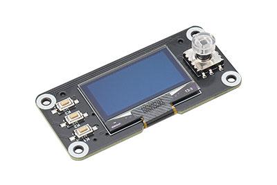 1.3inch OLED HAT for Raspberry Pi - 128x64 OLED Display with Joystick & Buttons, SH1106 Controller,