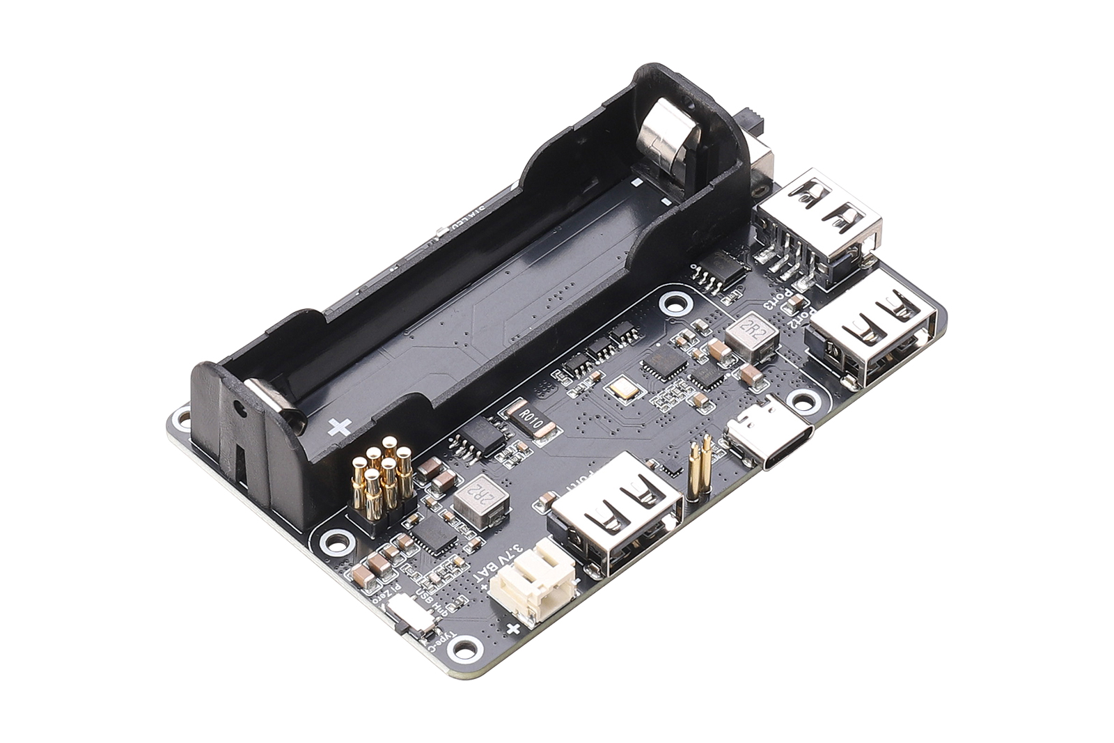 Pi Zero UPS USB HUB - Uninterruptible Power Supply with 3-Port USB 2.0 Hub