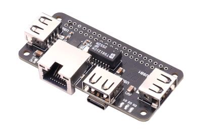 SEENGREAT USB HUB ETH HAT (U3E100) B for Raspberry Pi Zero, 3x USB 2.0 Ports + 10100M RJ45 Ethernet,