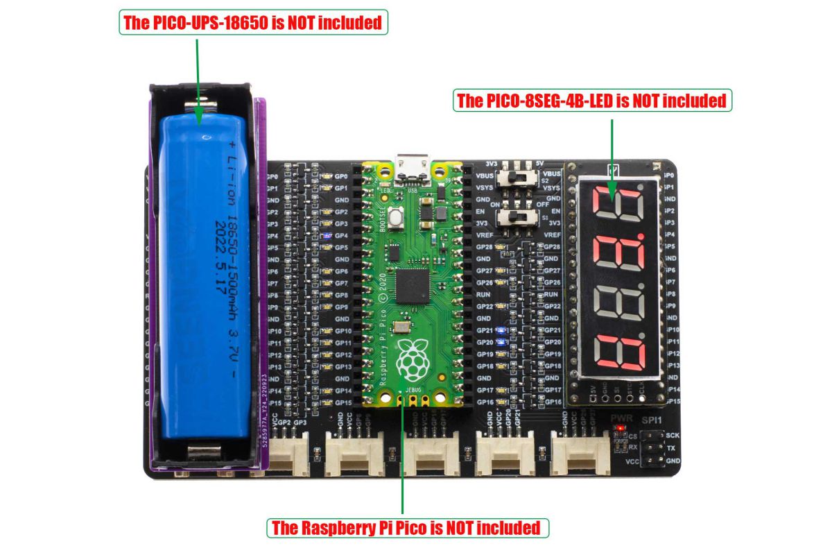 Raspberry Pi Pico Expansion Plus Two Sets of Pins