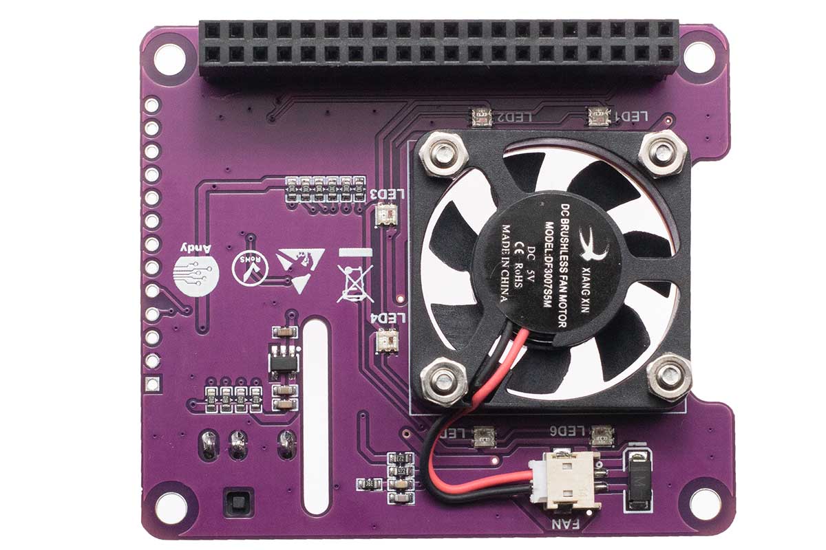 Raspberry Pi Cooling Fan Expansion Board I2C Control