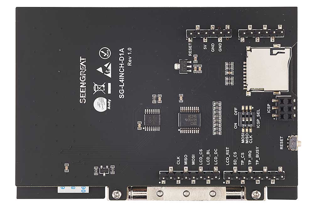 Arduino 4inch TFT Foldable LCD Touch Display 480x320