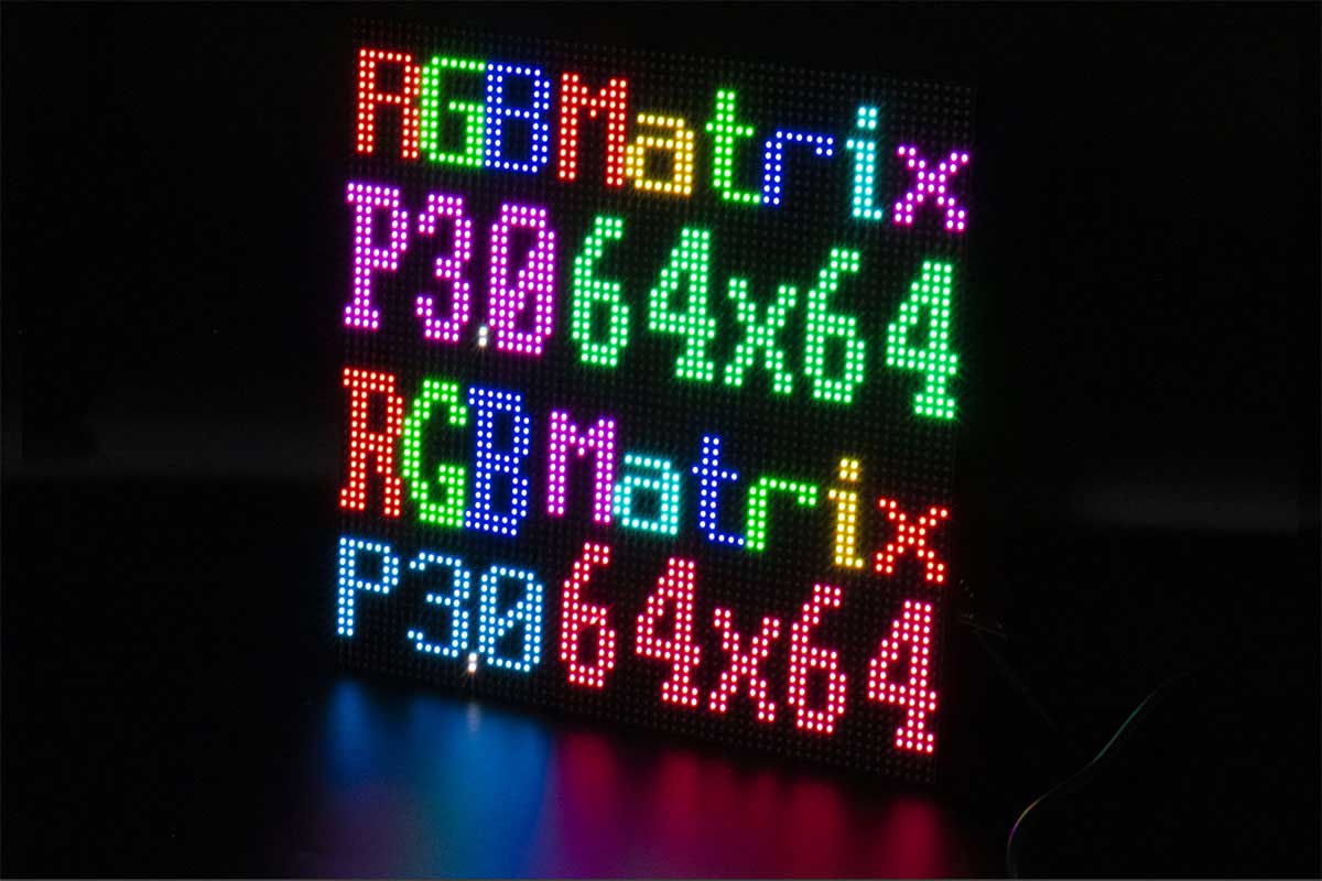 RGB LED Matrix Display Panel Pitch 3mm 64x64