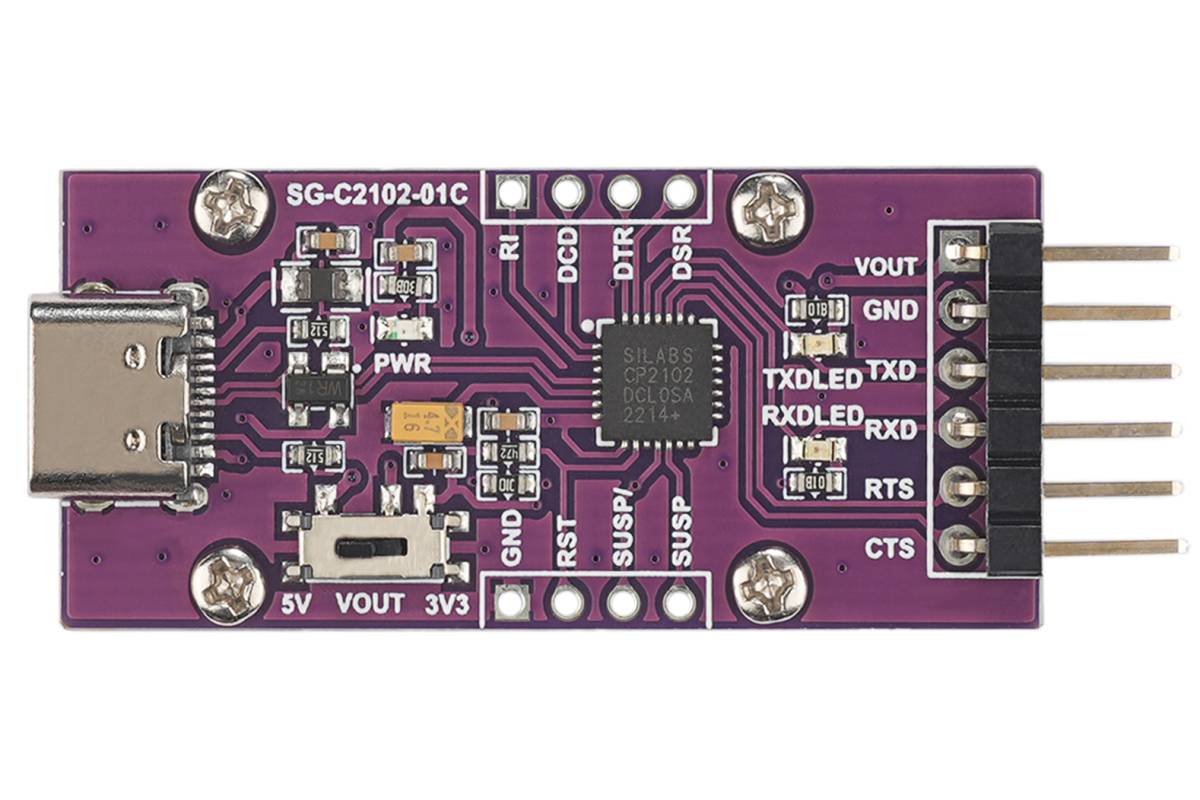 USB to UART Serial Port Bridge CP2102 Serial Converter