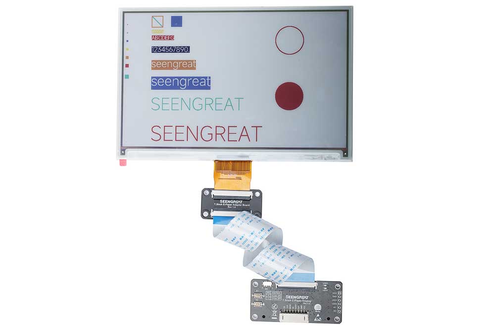 7.3inch E-Paper Display Driver Board Raspberry Pi 800x480