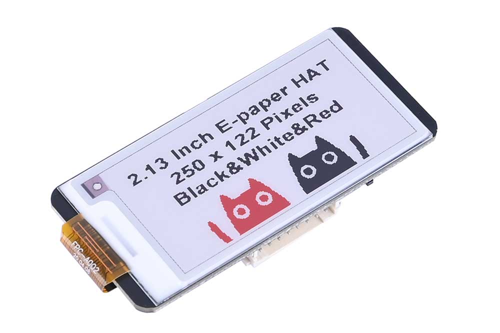 2.13inch E-Paper E-Ink Display Three Color Expansion HAT