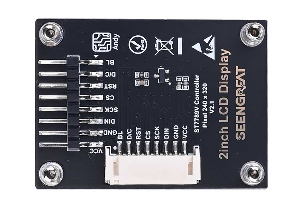 2inch LCD Display Module, IPS LCD Screen, Onboard ST7789V, 240x320 Resolution