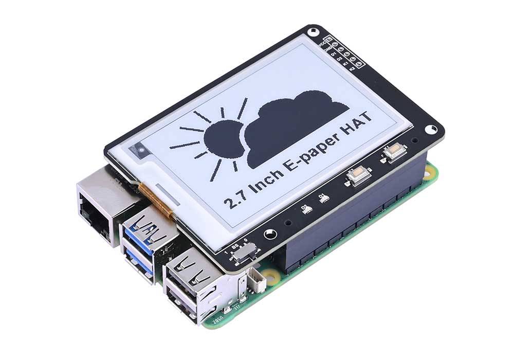 2.7inch E-Paper Display Expansion Module HAT