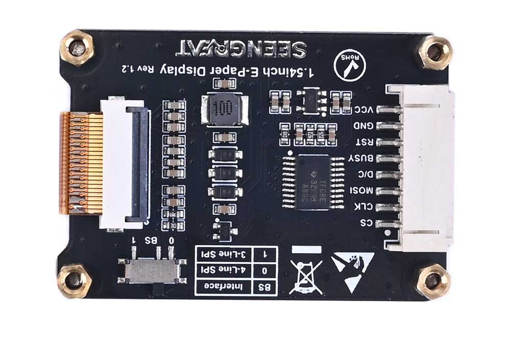 1.54inch E-Ink Display HAT for Raspberry Pi 200x200