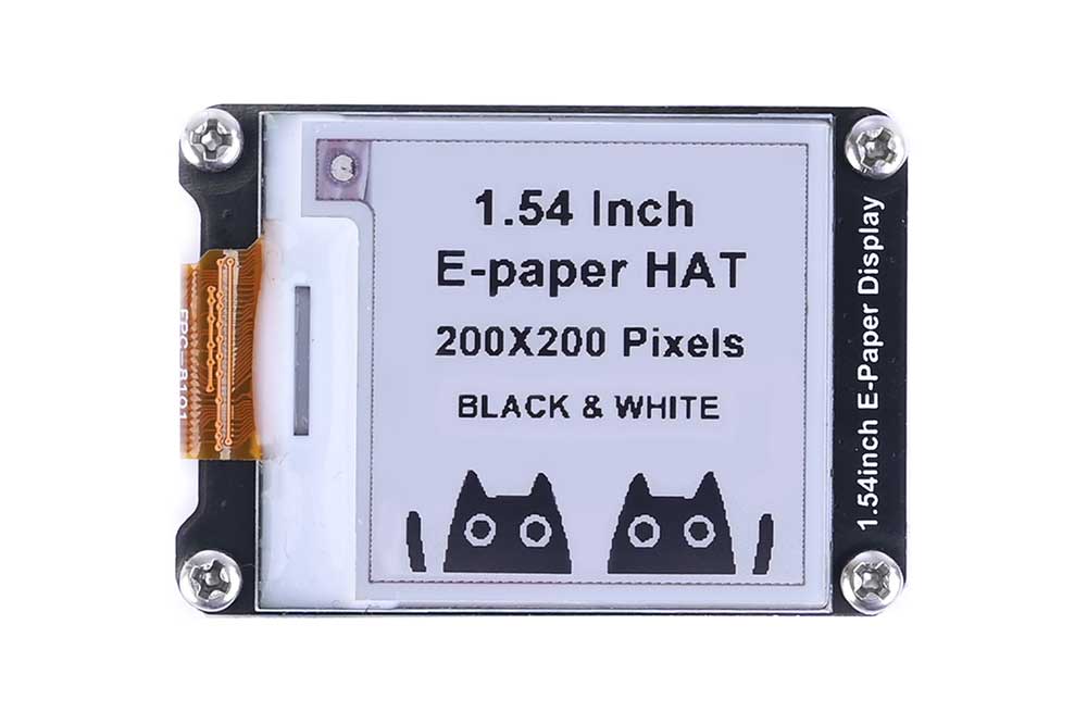 1.54inch E-Ink Display HAT for Raspberry Pi 200x200