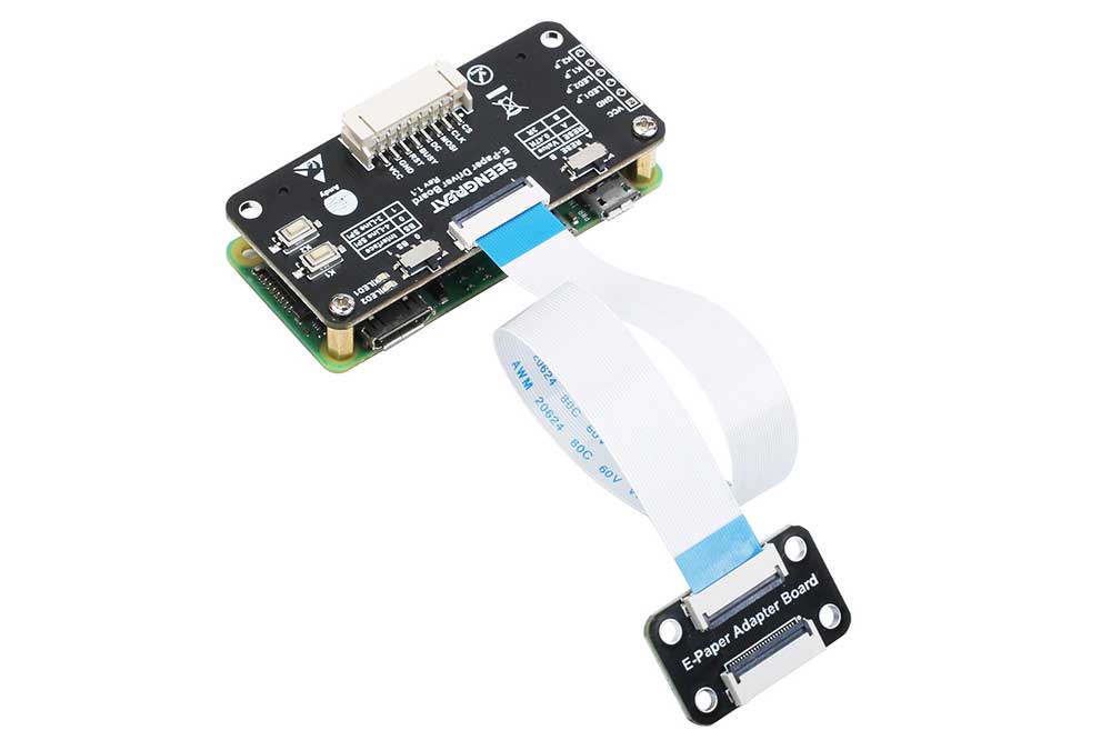 Universal E-Ink Display Raw Panel Driver HAT Board