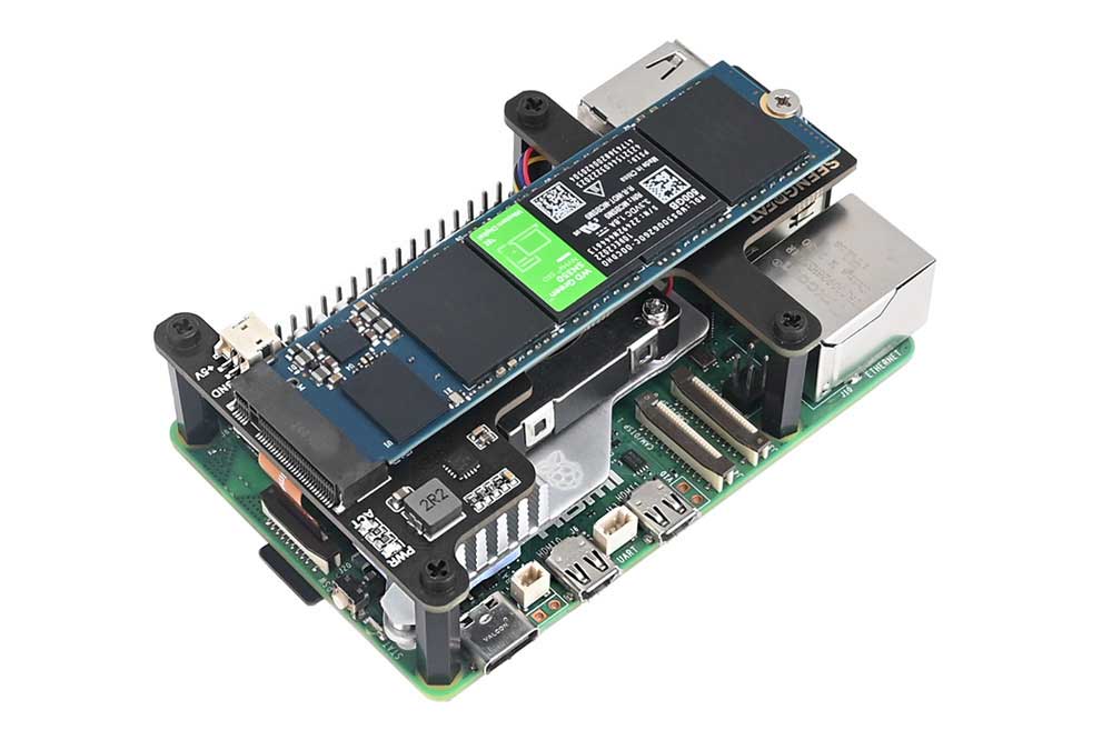 PCIe to M.2 HAT B Adapter Board for the Raspberry Pi 5