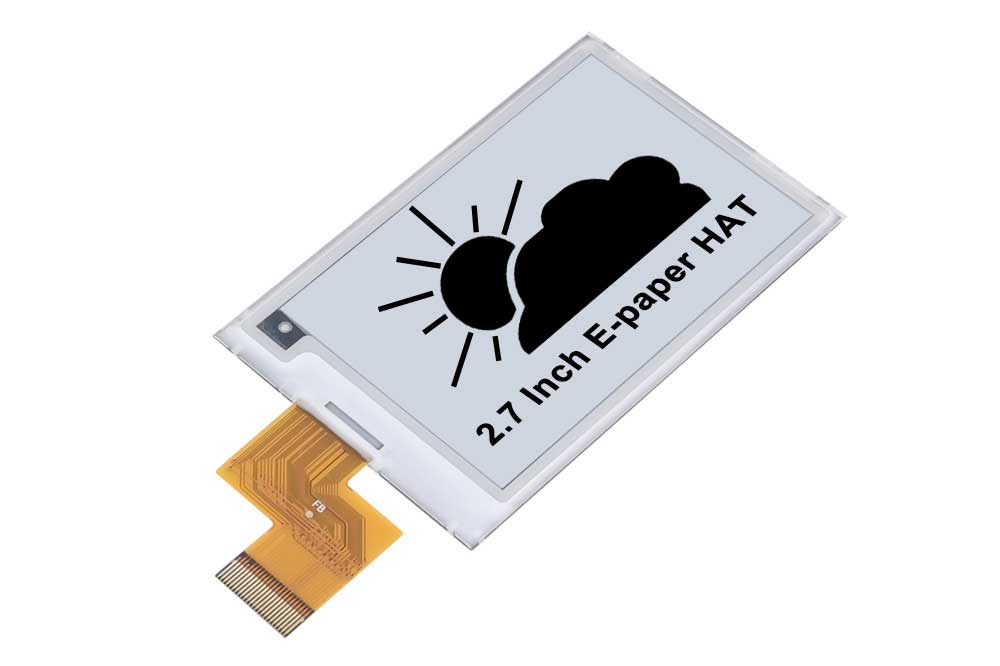 2.7inch E-paper Raw Display E-ink Screen Monochrome