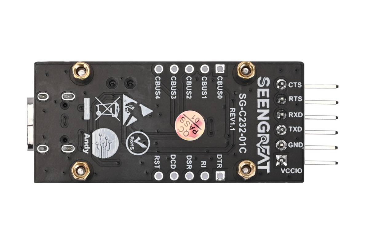 USB to UART Bridge Board FT232 Type-C Serial Converter