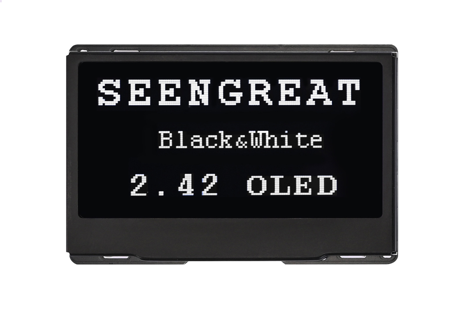 2.42 Inch OLED Display 128 x 64 Pixels Black and White Supports SPI/ I2C Communication