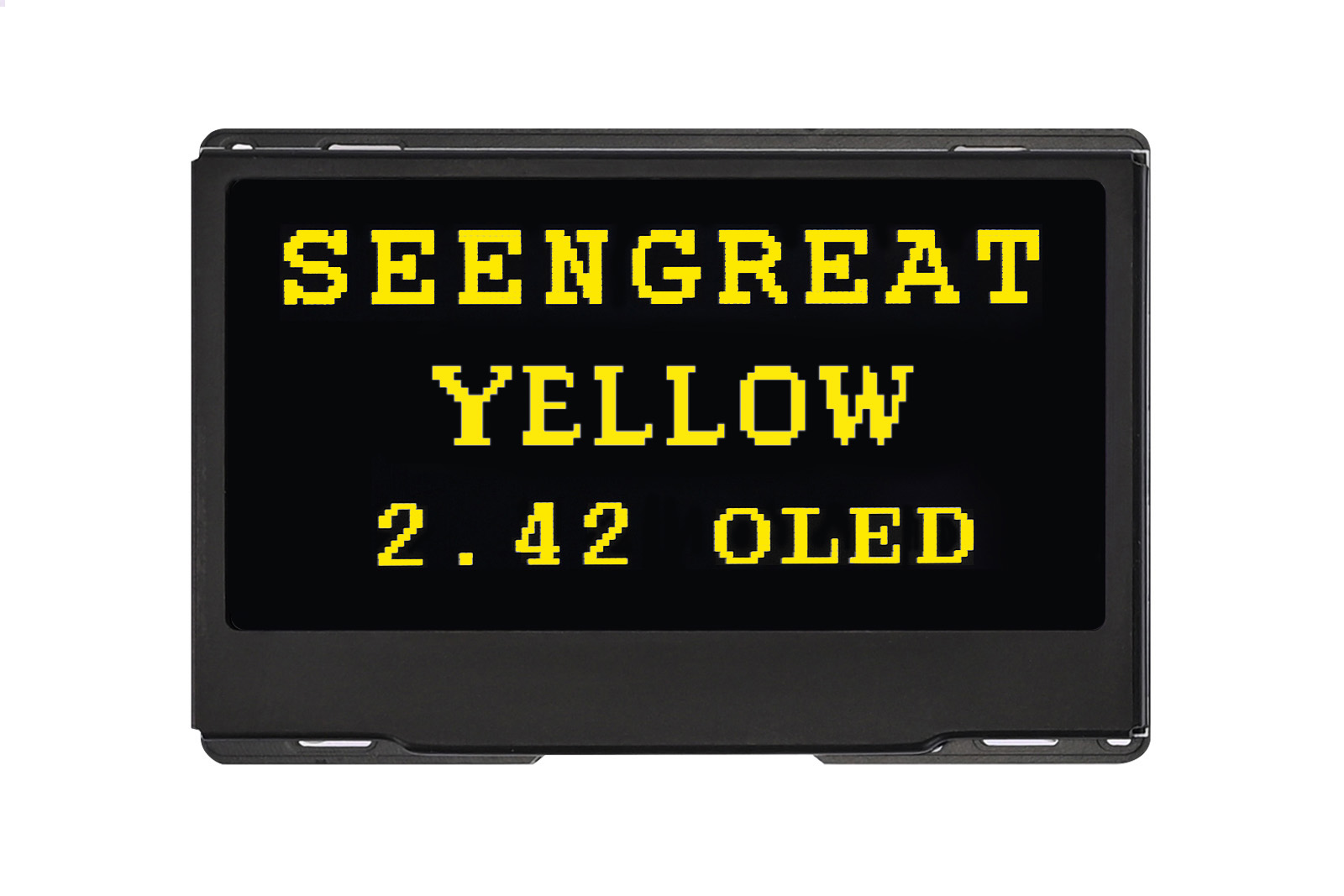 2.42 Inch OLED Display 128 x 64 Pixels Black and Yellow Supports SPI/ I2C Communication