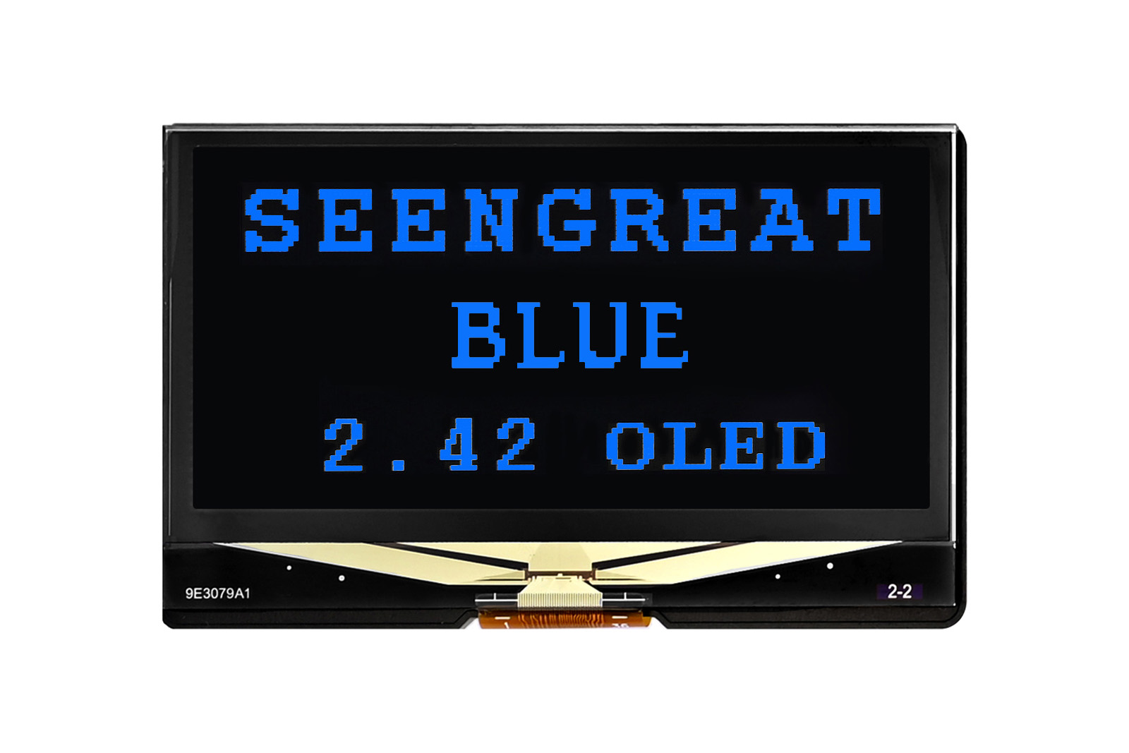 2.42inch OLED Display 128 x 64 Pixels Black and Blue Supports SPI/ I2C Communication