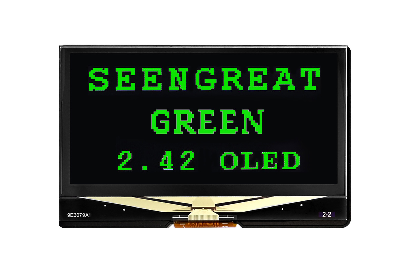 2.42inch OLED Display 128 x 64 Pixels Black and Green Supports SPI/ I2C Communication