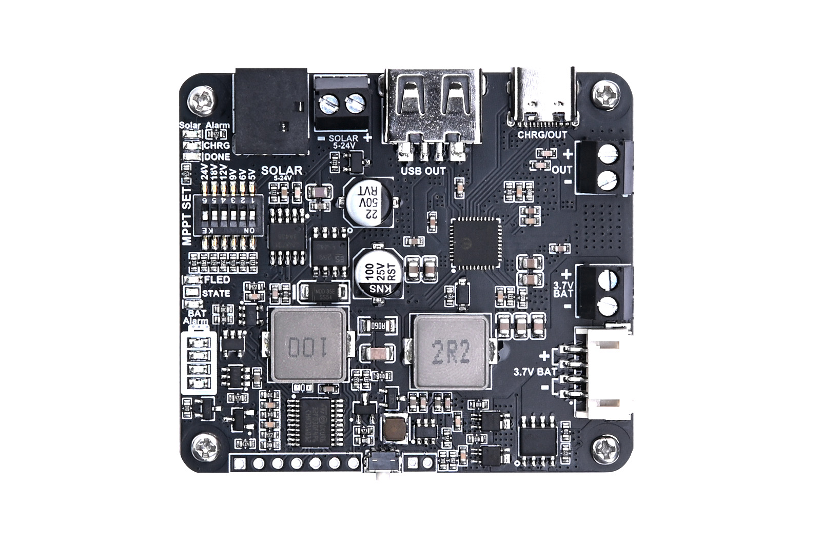 5V-24V Solar Power Management Module with MPPT, Type-C Power Adapter, 5V3.1A Regulated Output, USB C