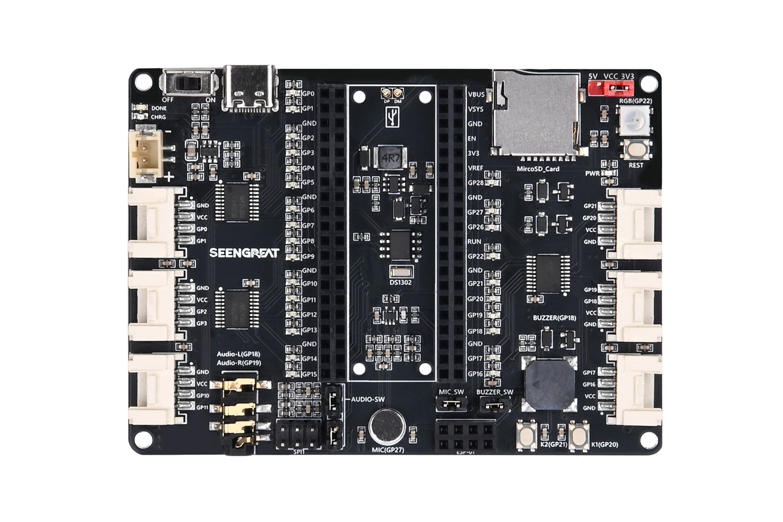 An Expansion Board for the Raspberry Pi Pico with More Interfaces and Features