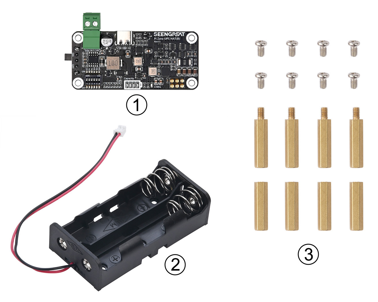 Compact UPS Power Module for Raspberry Pi Zero with Solar Input and Smart Battery Management