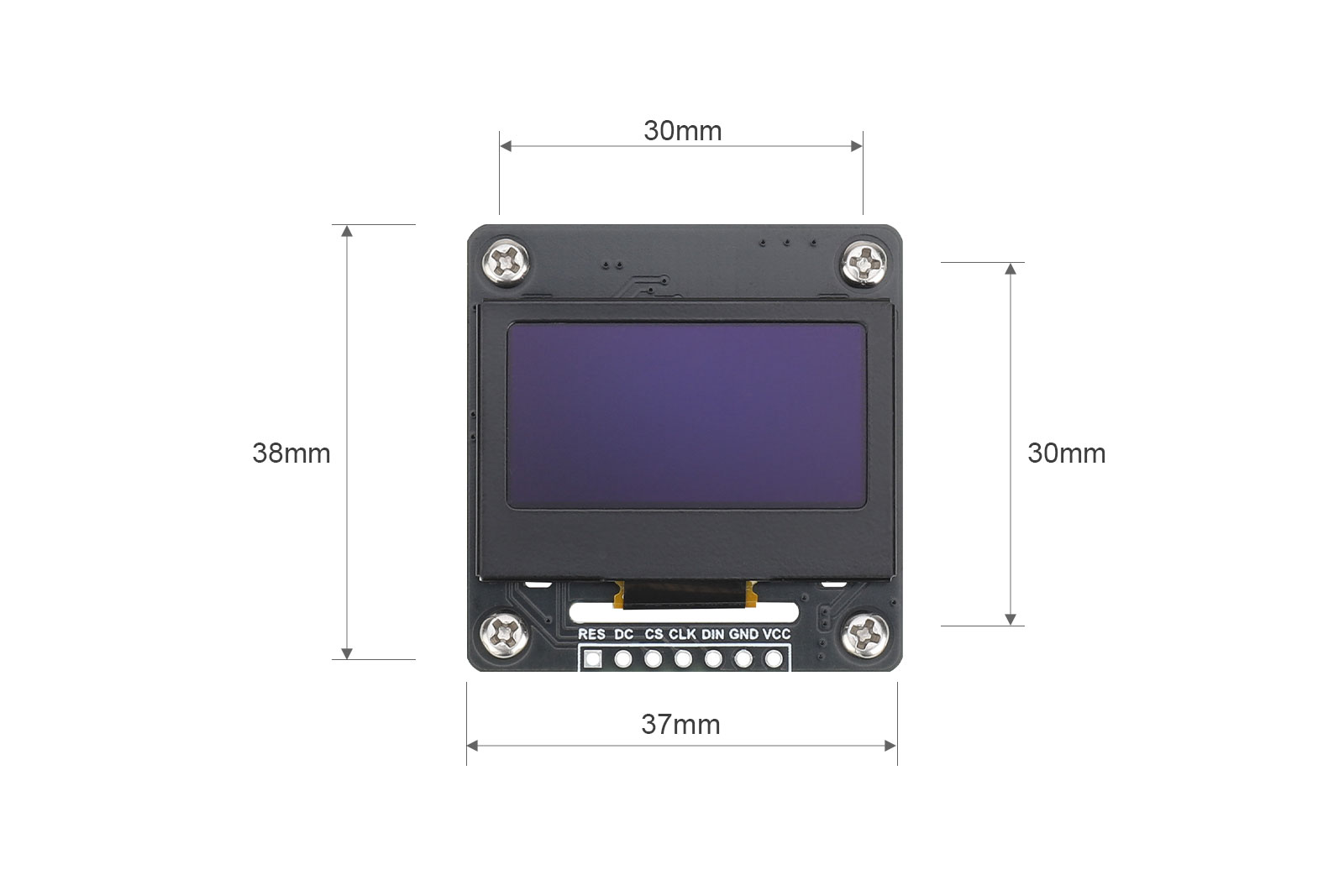 1.3inch OLED Display 128 x 64 Pixels Black and White Supports SPI I2C Communication