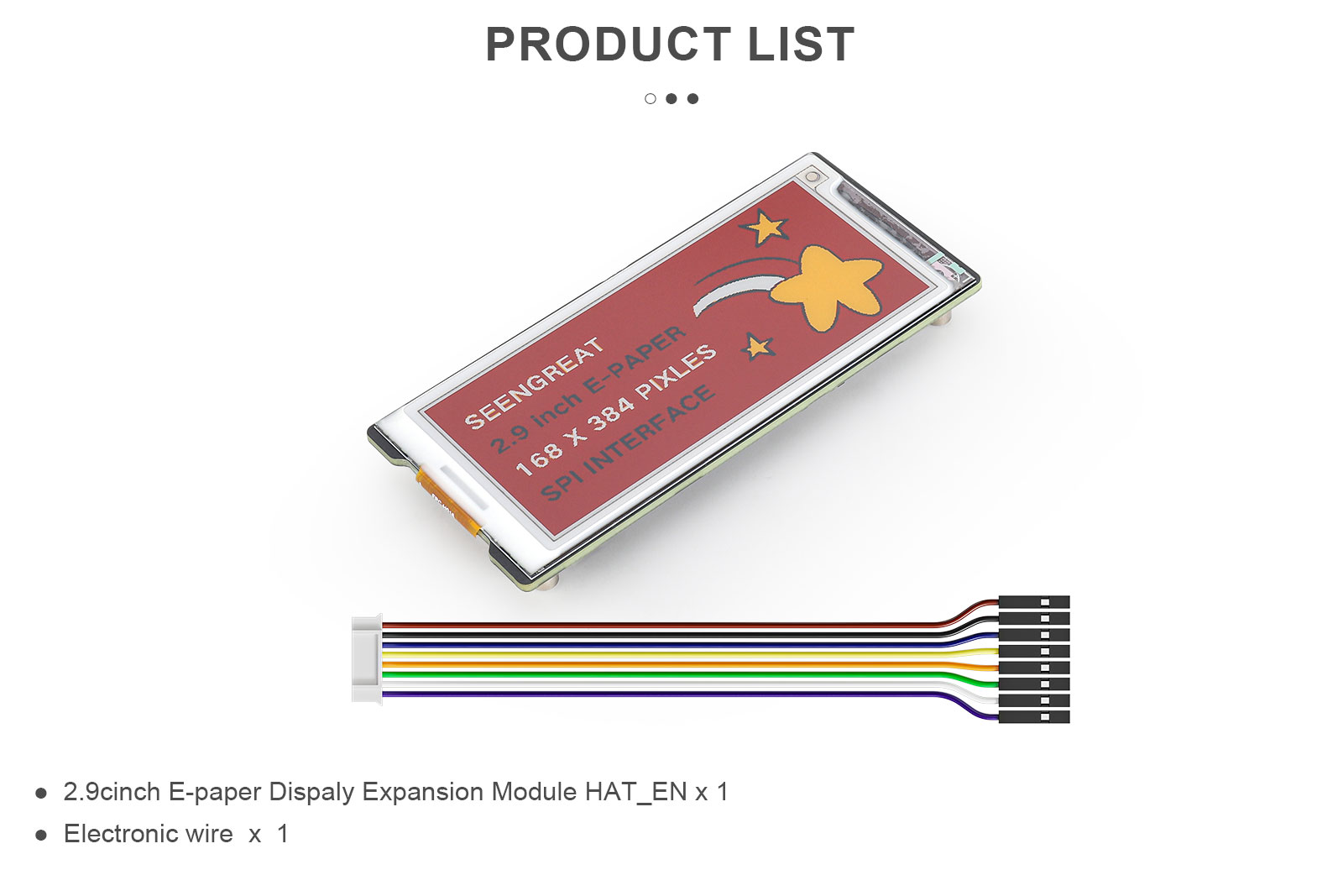 2.9-inch 4-color Ink Screen, Supporting Black, White, Yellow and Red 4 Color Display