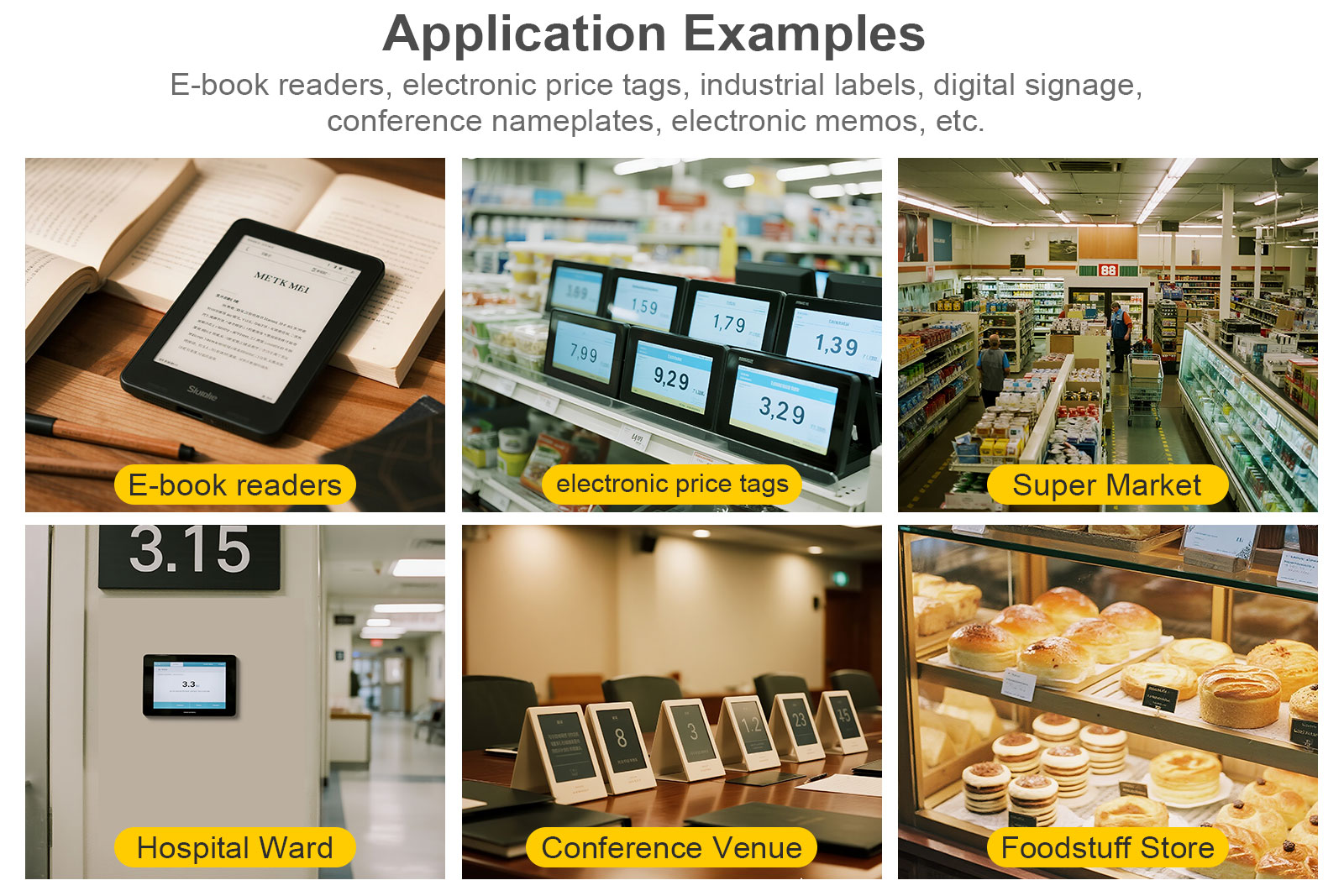2.9-inch 4-color Ink Screen, Supporting Black, White, Yellow and Red 4 Color Display