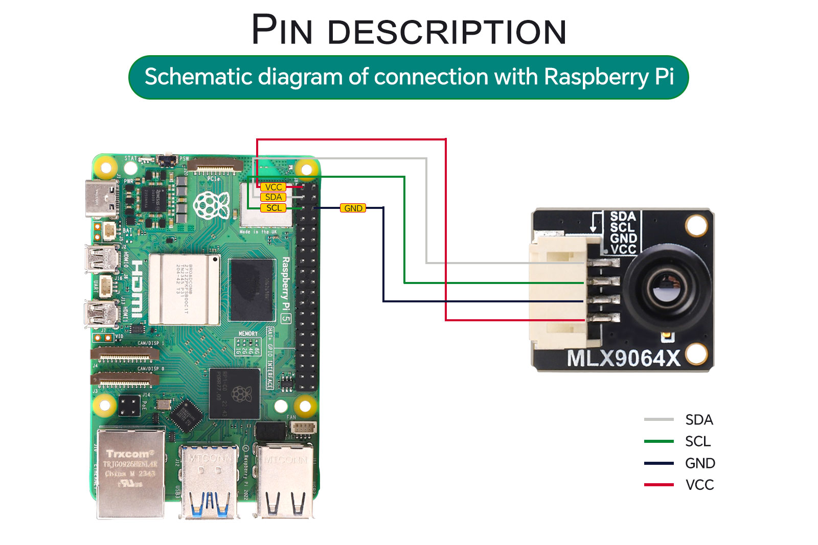 Thermal Imaging Camera MLX90640 Infrared Array