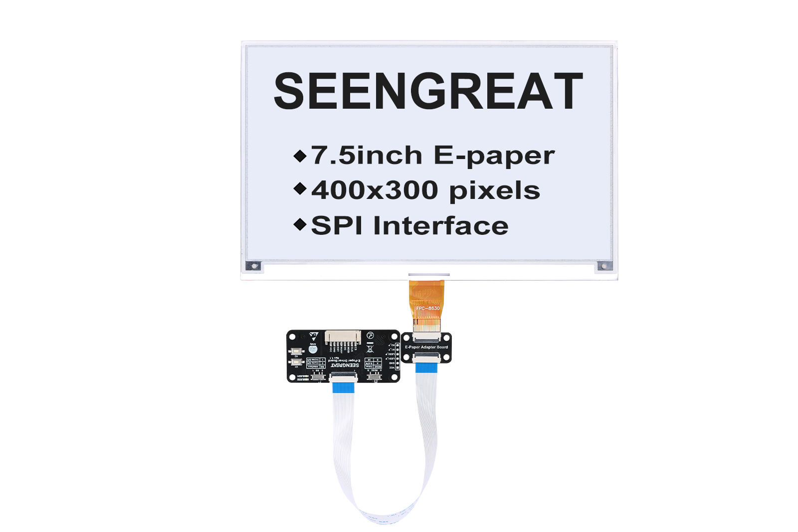 7.5 Inch 3-color E-Paper E-Ink Display Resolution 800x480