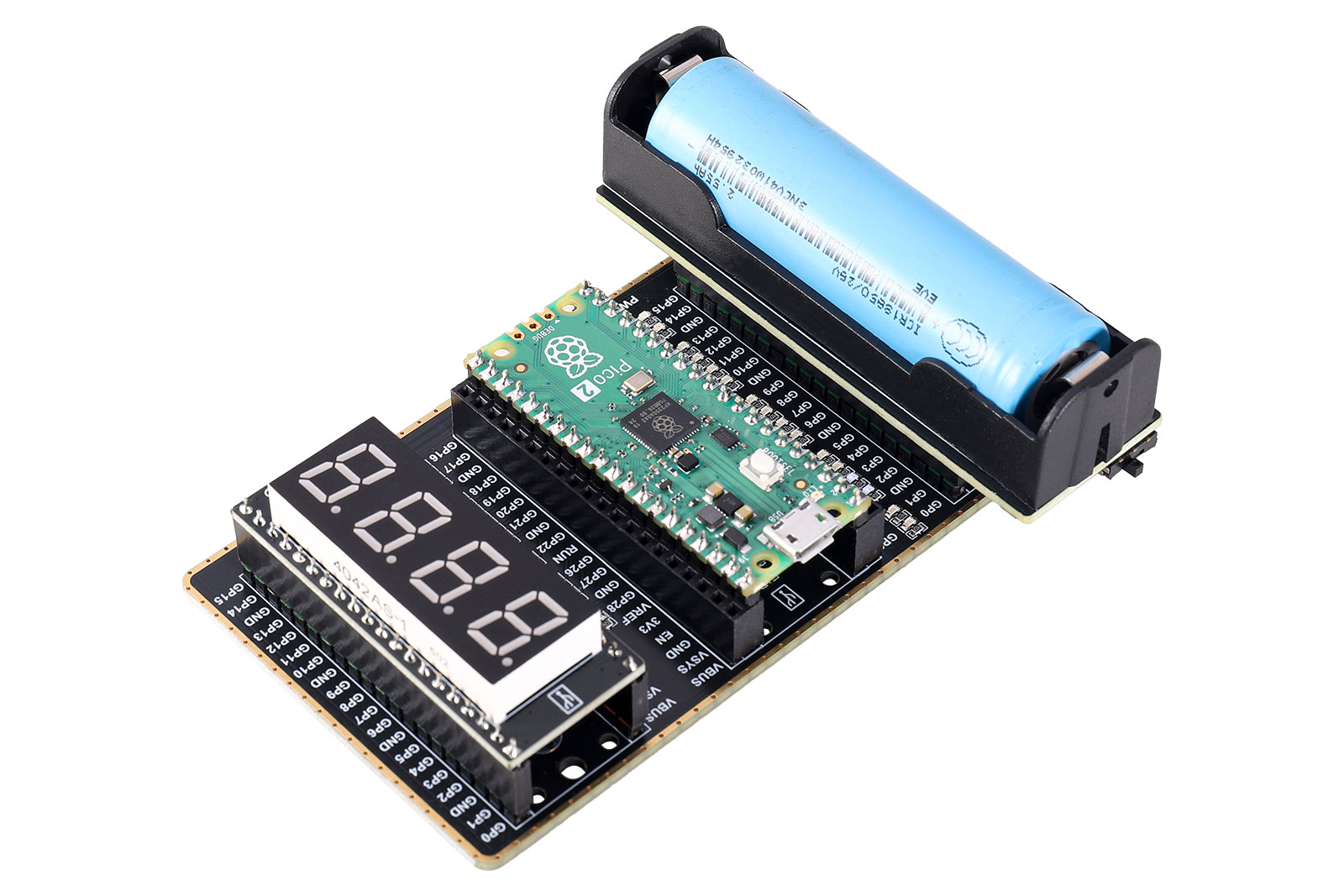 Pico Expansion LED Expansion Board– IO Status & Reset for Raspberry Pi Pico