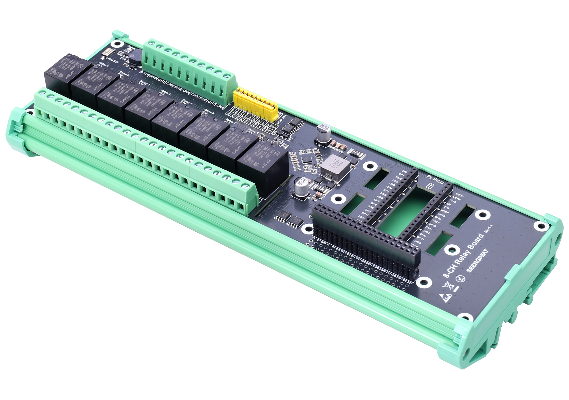 8-Channel Relay Expansion Board | Optocoupler Isolated | 5–12V Wide Voltage Input | Compatible With