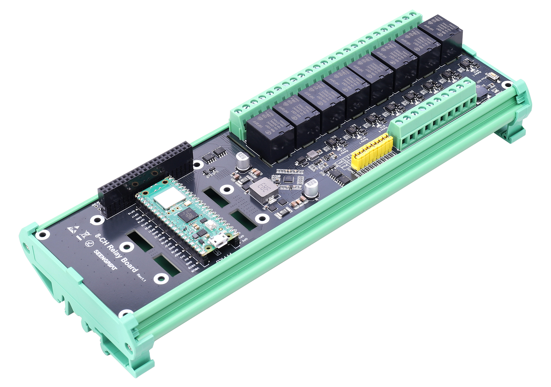 8-Channel Relay Expansion Board | Optocoupler Isolated | 5–12V Wide Voltage Input | Compatible With