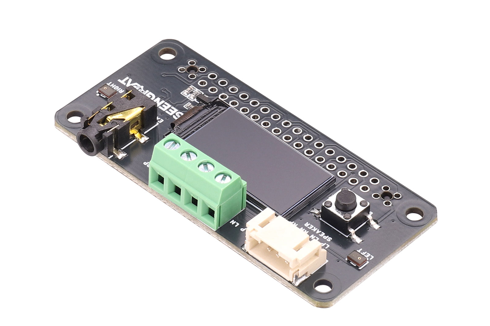WM8960 Audio Codec LCD HAT – Stereo Audio Expansion Board for Raspberry Pi