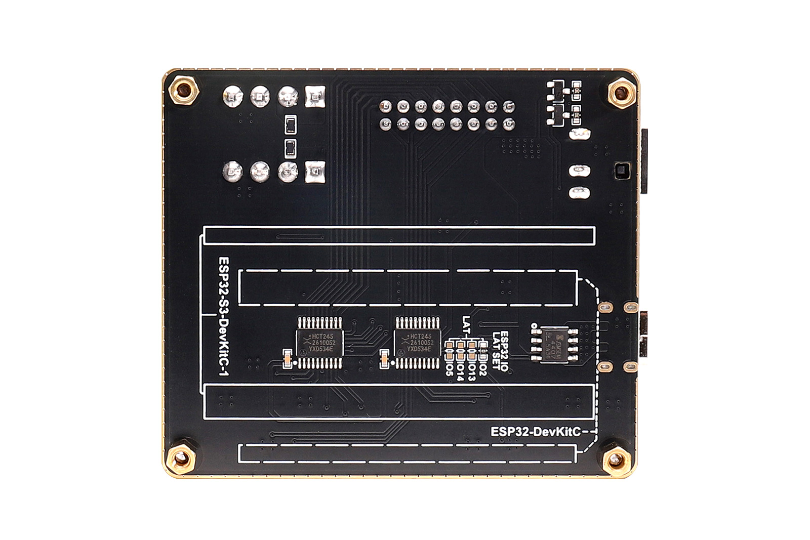 ESP32 RGB Matrix Panel Adapter Board, Dual Power Input (USB-C/DC Jack) HUB75 Interface Shield