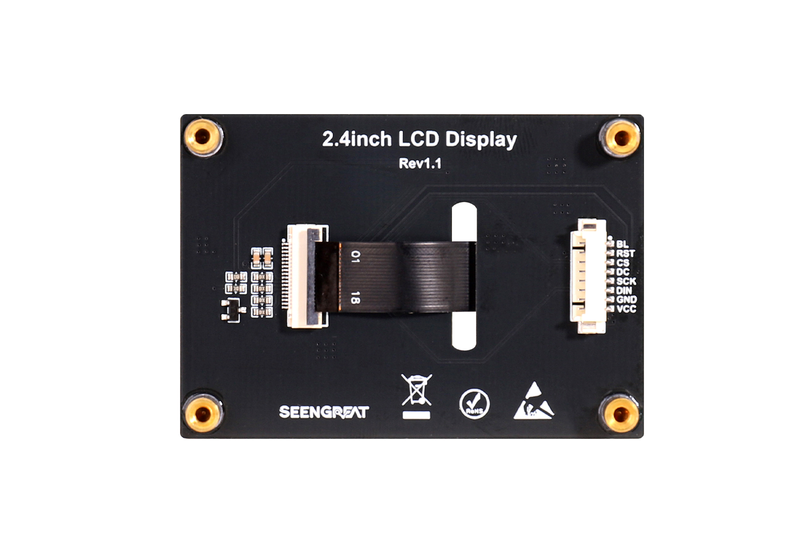 2.4 LCD Display Module - 320x240 SPI with ILI9341