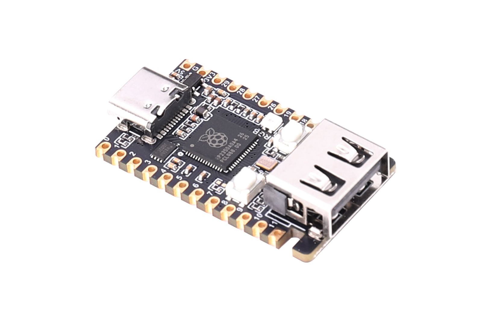 RP2350 USB MINI Development Board – RP2350A Dual-Core Microcontroller with USB Type-C & Type-A